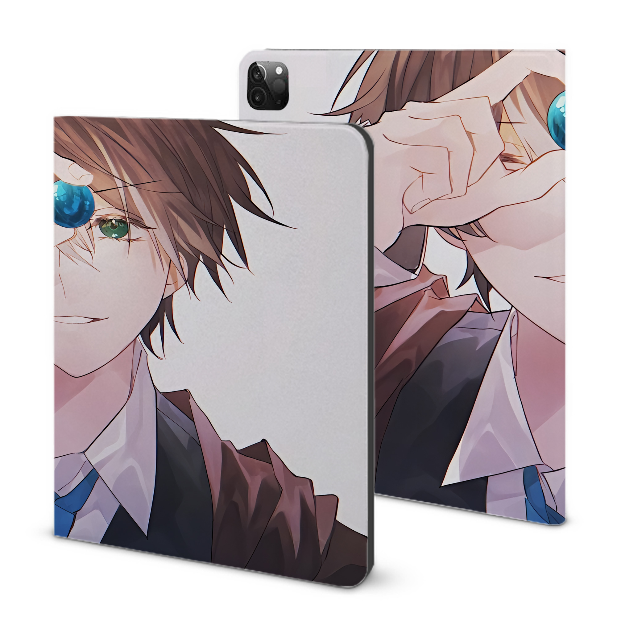（画像用） 文豪ストレイドッグス Bungo Stray Dogs IPadケース ペンホルダー付き ブックスタイルデザイン